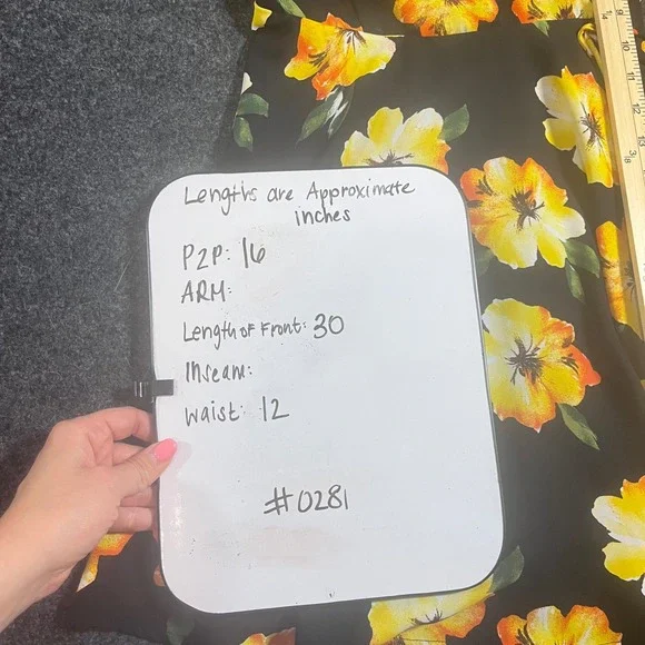 Forever 21 Womens Floral Wrap Mini Dress Black Yellow Orange Skater Size S - Picture 8 of 8